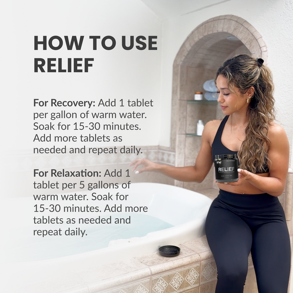 RELIEF Hydrogen Bath Bomb Tablets